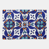 Mexican Talavera Terracotta Tegel Design No. 1 Theedoek (Horizontaal)