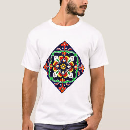 Mexican Talavera Terracotta Tegel Design No. 2 T-shirt