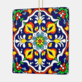 Mexican Talavera Terracotta Tegel Design No. 3 Keramisch Ornament (Links)