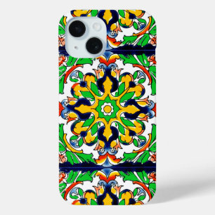 Mexican Talavera Terracotta Tegel Design No. 4 iPhone 15 Case