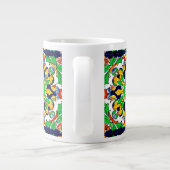 Mexican Talavera Terracotta Tegel Design No. 4 Grote Koffiekop (Achterkant)