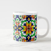 Mexican Talavera Terracotta Tegel Design No. 6 Grote Koffiekop (Rechts)