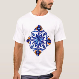 Mexican Talavera Terracotta Tegel Design No. 8 T-shirt