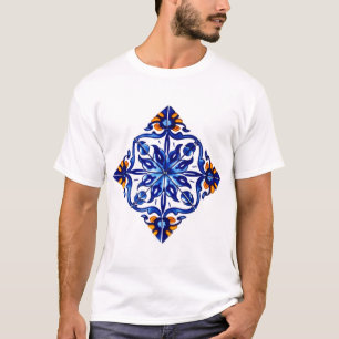 Mexican Talavera Terracotta Tegel Design No. 8 T-shirt