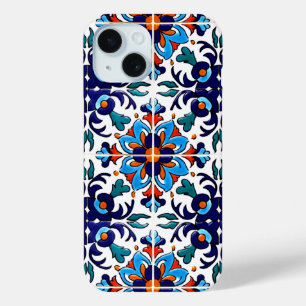 Mexican Talavera Terracotta Tegel Design No. 9 iPhone 15 Case