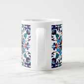 Mexican Talavera Terracotta Tegel Design No. 9 Grote Koffiekop (Achterkant)