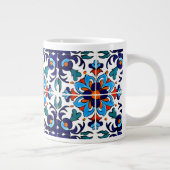 Mexican Talavera Terracotta Tegel Design No. 9 Grote Koffiekop (Rechts)