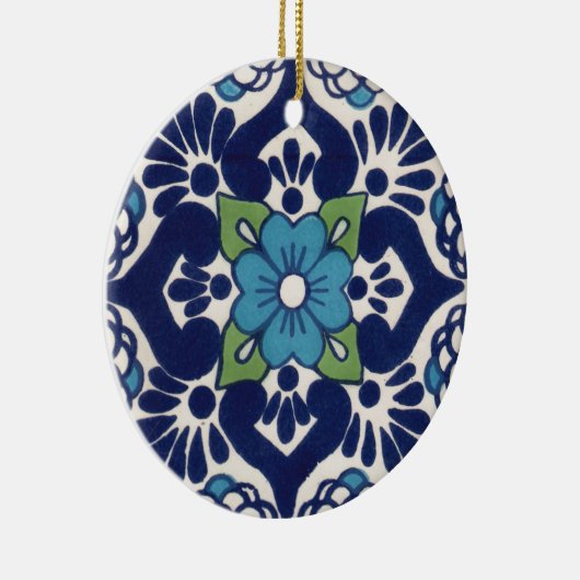 Mexican Talavera Tile Keramisch Ornament (Rechts)