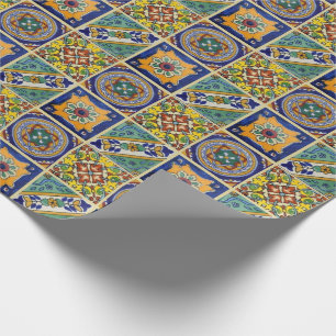 Mexican Talavera Tiles Cadeaupapier