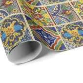 Mexican Talavera Tiles Cadeaupapier (Rol Hoek)