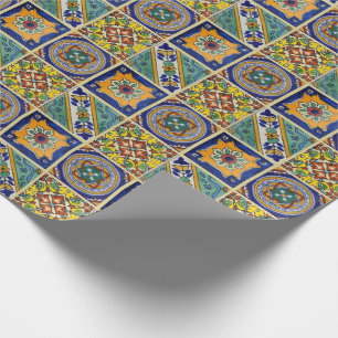 Mexican Talavera Tiles Cadeaupapier