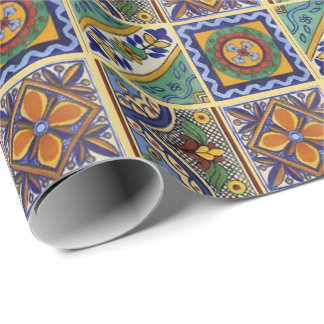 Mexican Talavera Tiles Cadeaupapier