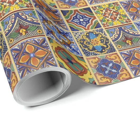 Mexican Talavera Tiles Cadeaupapier (Rol Hoek)