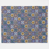 Mexican Talavera Tiles Fleece Deken (Voorkant (Horizontaal))