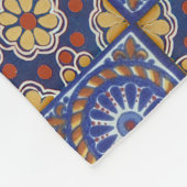 Mexican Talavera Tiles Fleece Deken (Hoek)