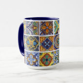 Mexican Talavera Tiles Mok (Voorkant links)