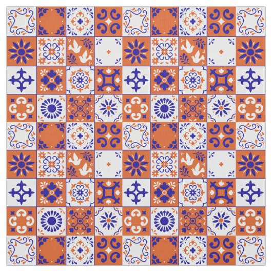 Mexican Talavera Tiles Stof (Swatch)
