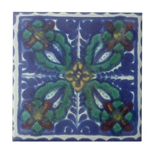Mexican Talavera Tiles Tegeltje (Voorkant)