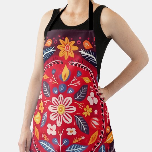 Mexican Tegel Floral Pattern Schort