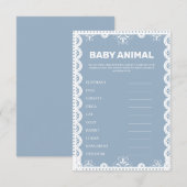 Mexican Theme Baby Naam baby shower spel kaart (Voorkant / Achterkant)