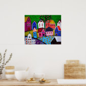 MEXICAN TOWN POSTER (Keuken)