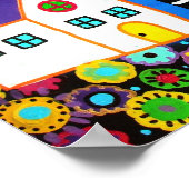 MEXICAN TOWN TREE OF LIFE PAINTING POSTER (Hoek)