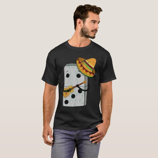 Mexican Train Dominoes Funny T-shirt (Voorkant volledig)