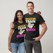 Mexican Train Queen Dominos T-shirt (Unisex)