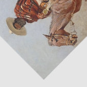 "Mexican Vaquero Horseman" van Frederick Remington Tissuepapier (Detail)