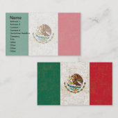 MEXICAN VLAG Visitekaartjes (Voorkant / Achterkant)