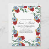 Mexican Wedding Theme Greenery Vine Floral Bunch Kaart (Voorkant)