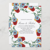 Mexican Wedding Theme Greenery Vine Floral Bunch Kaart (Voorkant / Achterkant)