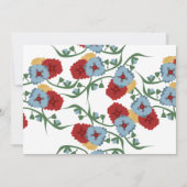 Mexican Wedding Theme Greenery Vine Floral Kaart (Achterkant)