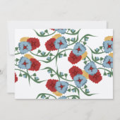 Mexican Wedding Theme Greenery Vine Floral Kraft Kaart (Achterkant)