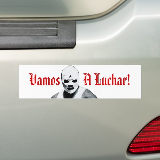 Mexican Wrestler Bumpersticker (Op auto)