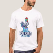 Mexican Wrestler Chicken ICE Can F-Caw-F T-shirt (Voorkant)