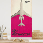  Mexicana Airline Travel Poster (Keuken)