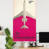  Mexicana Airline Travel Poster (Thuiskantoor)