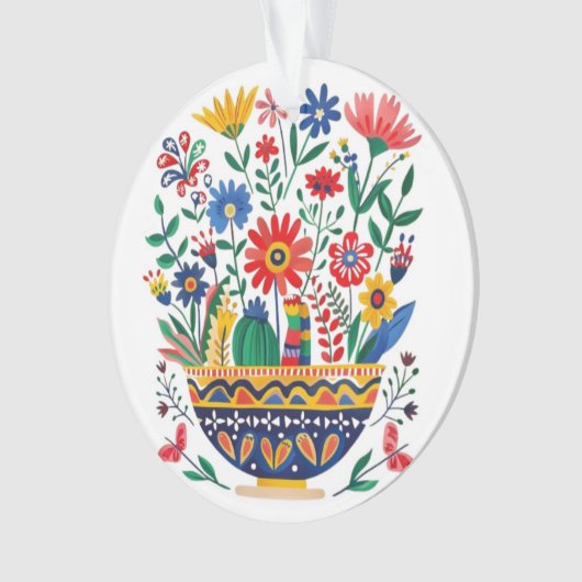 Mexicana Bouquet and Cat, Ornament (voorkant)