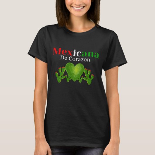 Mexicana De Corazon Nopal-Vrouw T-shirt (Voorkant)