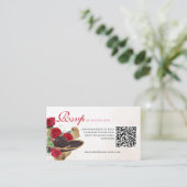 Mexicana Mariachi Charra Rode rozen Quinceanera Informatiekaartje (Staand voorkant)