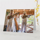 MEXICANBAND SINGERS FUNNY BIRTHDAY-KAARTEN KAART (Gele Bloem)