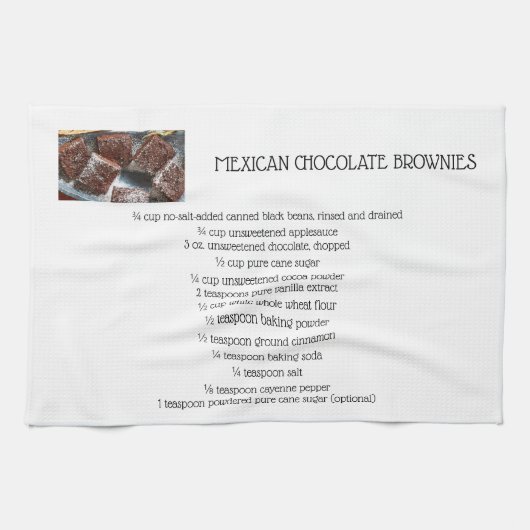 MEXICANCHOCOLAAT BROWNIES THEEDOEK (Horizontaal)