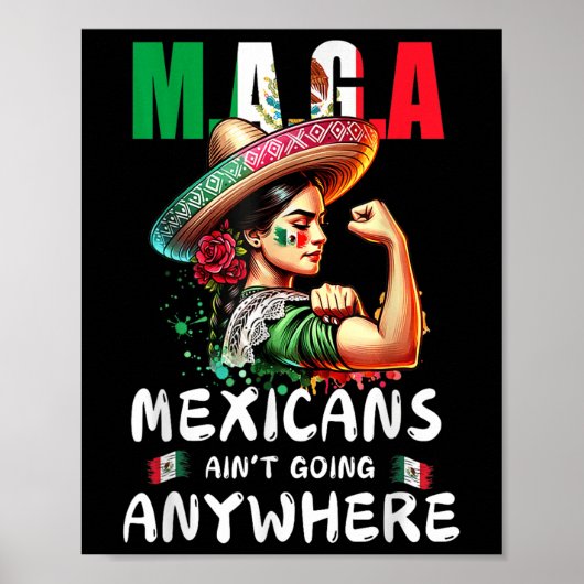Mexicanen gaan nergens heen poster (Voorkant)