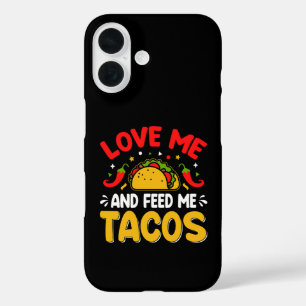 Mexicanen houden van me en voeden me met taco's iPhone 16 hoesje