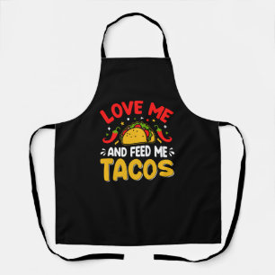 Mexicanen houden van me en voeden me met taco's schort