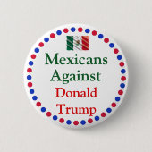 Mexicanen tegen Donald Trump Button (Voorkant)