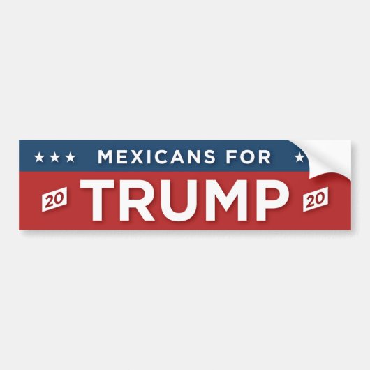 Mexicanen voor TRUMP Bumpersticker (Voorkant)