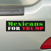 Mexicanen voor Trump Bumpersticker (Op auto)