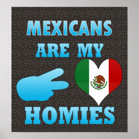 Mexicanen zijn mijn Homies Poster (Voorkant)